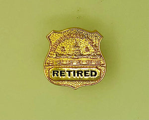 MPDC Retired Badge Lapel Pin