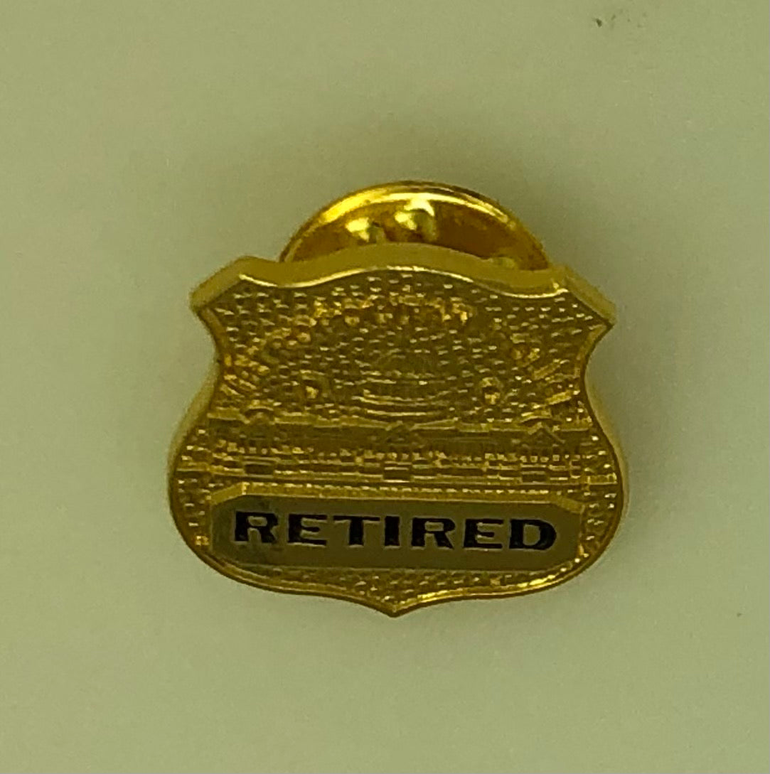 MPDC Retired Badge Lapel Pin