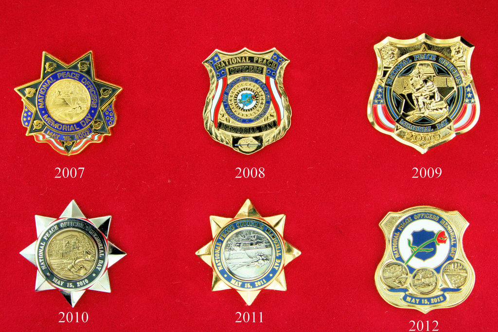 2007 - 2012   National Peace Officers Memorial Day Lapel PINS
