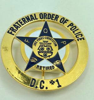 FOP DC #1 RETIRED Medallion Pin