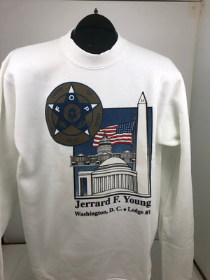 Jerrard Young FOP DC Lodge #1 Crew Neck Sweatshirt SALE
